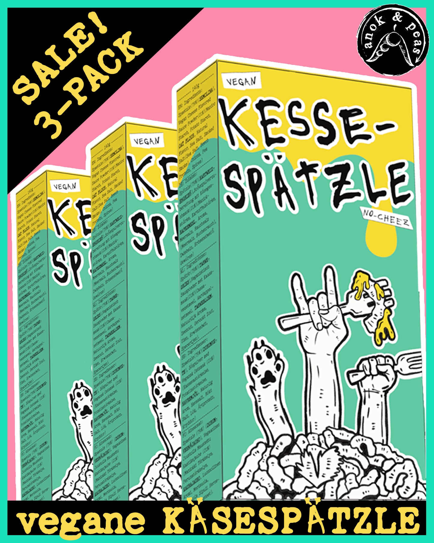 3x Pack: KESSE-SPÄTZLE